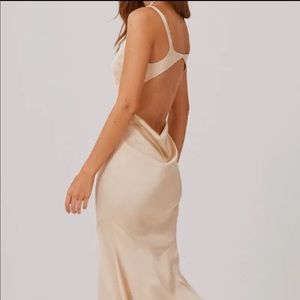 Exposed Back Slip Dress